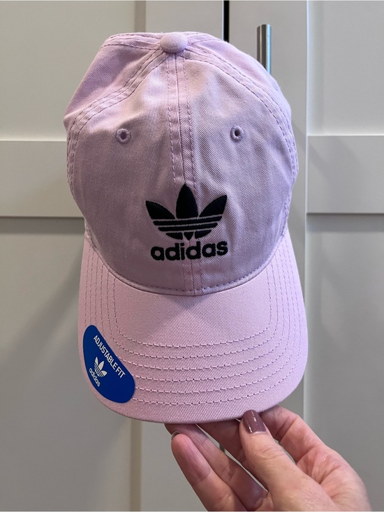 adidas Accessories - adidas women’s Light Pink Baseball Cap with Black Trefoil